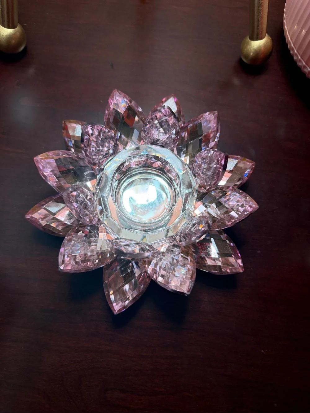 Source Unknown faceted pink